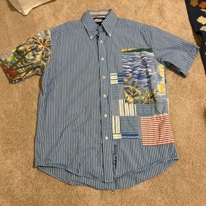 Vintage Tommy Hilfiger Multicolor Patchwork Shirt